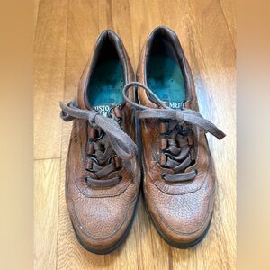 Mephisto Women's Brown Leather Oxfords Walking Shoe